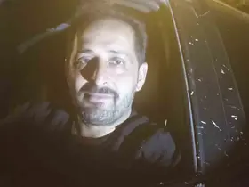 Şehre inen kurdu otomobiliyle kovaladı
