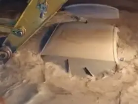 Selde hayatını kaybeden 2 kişinin bulunduğu aracın son görüntüleri ortaya çıktı
