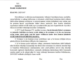 Selimiye Camii’nde tepki çeken restorasyona yargı freni
