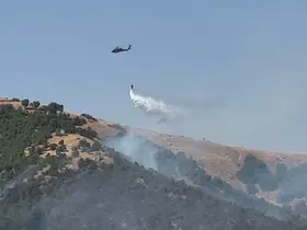 Şemdinli’deki yangına havadan müdahale devam ediyor
