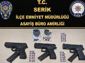 Serik’te silahla ateş ederek kamu güvenliğini tehlikeye sokan 7 kişi tutuklandı
