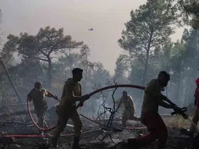 Seydikemer’deki orman yangınının enerjisi düşürüldü
