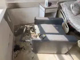 Sigaranın çıkardığı yangın hastaneyi küle çeviriyordu
