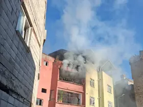 Siirt’te ev yangını
