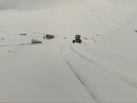 Siirt’te karda araçlar yolda mahsur kaldı
