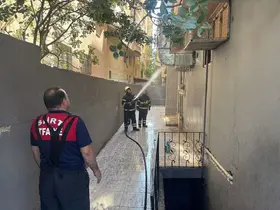 Siirt’te restoranın bacasında korkutan yangın
