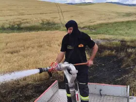 Silvan’da 2 dönümlük ekili alan kül oldu
