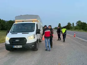 Simav’da yol kontrol faaliyeti
