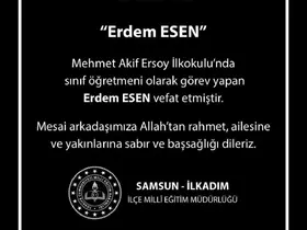 Sınıf öğretmeni kalp krizi sonucu hayatını kaybetti
