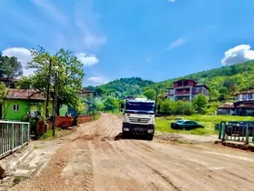 Sinop kırsalında yol çalışması
