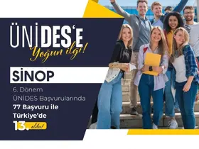 Sinop, ÜNİDES’te Türkiye 13.’sü
