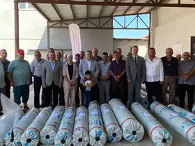 Sinop’ta 83 çiftçiye yüzde 50 hibeli sera örtüsü desteği
