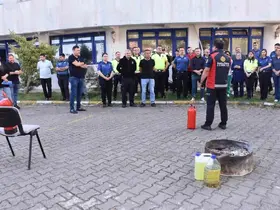 Sinop’ta emniyet personeline yangın tatbikatı
