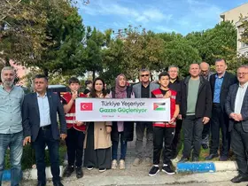 Sinop’ta Gazze için fidan dikimi
