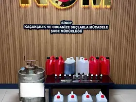 Sinop’ta sahte alkol operasyonu:1 gözaltı

