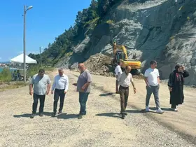 Sinop’ta yol ve Köy Yaşam Merkezi çalışmaları
