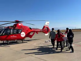 Şırnak’ta 16 yaşındaki hasta için helikopter ambulans havalandı
