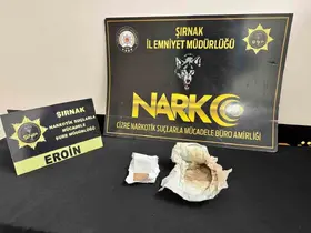 Şırnak’ta çocuk bezine gizlenmiş eroin ele geçirildi: 1 gözaltı

