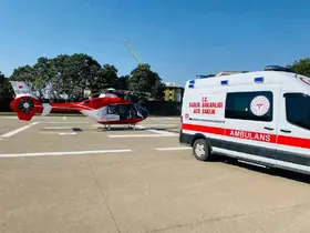 Şırnak’ta travma geçiren bebek helikopterle Diyarbakır’a sevk edildi
