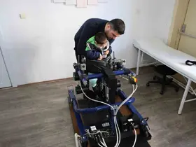 Sivas’ın ilk ve tek mobil yürüme robotu yürüme güçlüğü çeken çocuklara umut oluyor
