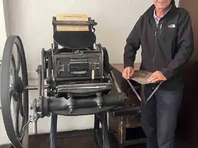 Sivrihisar’da 180 yıllık matbaa baskı makinesi halen çalışıyor
