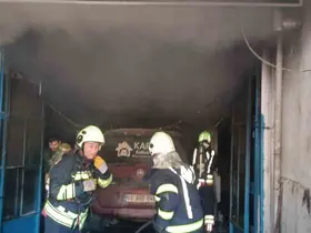 Sobaya dökülen maddenin parlaması sonucu bir çocuk yaralandı
