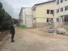 Söke’de meslek lisesinde güçlendirme çalışmaları sürüyor
