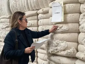Söke’den yurt dışına gidecek ham pamuklar denetlendi
