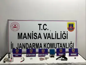 Soma'da jandarmadan uyuşturucu operasyonu