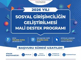 SOSGİP Mali Destek Programı için son başvuru tarihi uzatıldı
