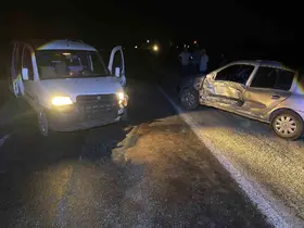 Şuhut’ta trafik kazası: 2 yaralı
