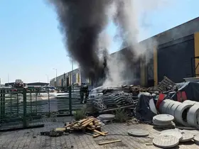 Sünger atölyesi alevlere teslim oldu
