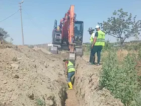 Sungurlu’da içme suyu şebeke hattı çalışmaları sürüyor
