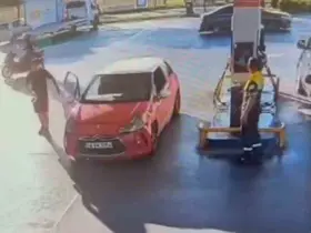 Şüphelinin para dolu poşeti alarak uzaklaştığı anlar; Kameraya yansıdı

