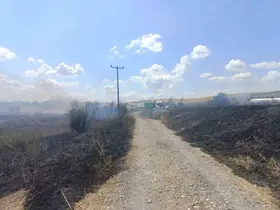 Susurluk’ta korkutan yangın

