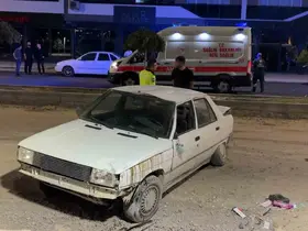 Takla atan otomobilden burnu bile kanamadan çıktı
