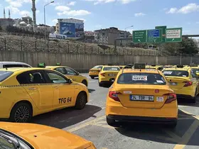 Taksicilerden ’korsana hayır’ konvoyu
