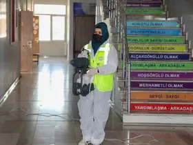 Talas’ta okullar hijyenik ortamda eğitime başladı
