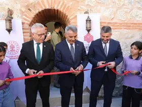 Tarihi Çifte Hamam restore edilerek ziyarete açıldı
