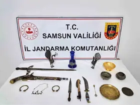 Tarihi eser operasyonu: Tarihi objeler ele geçirildi
