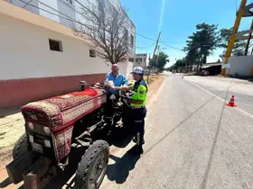 Tarım sezonunun başlamasıyla traktörler denetlendi
