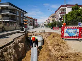 Tarsus’ta yağmursuyu hattı çalışmaları tamamlandı
