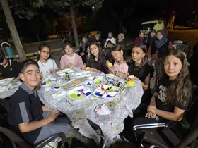 Taşlar minik ellerde sanata dönüştü

