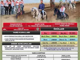 Tavas 14. Geleneksel Tavas Rahvan At Yarışları için geri sayım başladı

