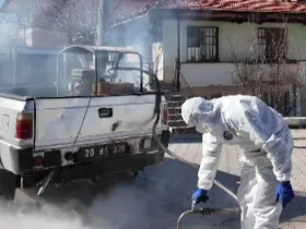 Tavas’ta rögarlar ilaçlanıyor

