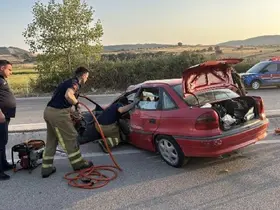 Tek taraflı trafik kazasında 4 kişi yaralandı
