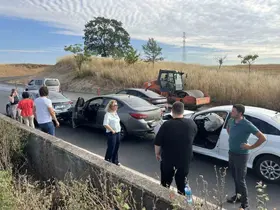 Tekirdağ’da 500 metre arayla iki zincirleme kaza
