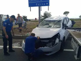 Tekirdağ’da trafik kazası: 2 yaralı
