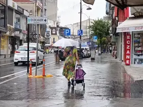 Tekirdağ’da yağmur etkili oldu
