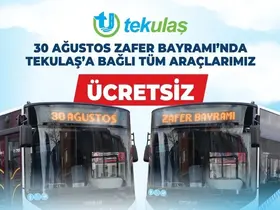 Tekirdağ’da Zafer Bayramı’nda ulaşım ücretsiz
